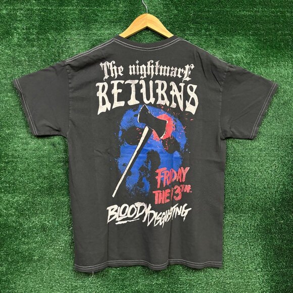 Bloody Disgusting x Friday the 13th Jason Voorhees T-Shirt Size Medium - Picture 3 of 4